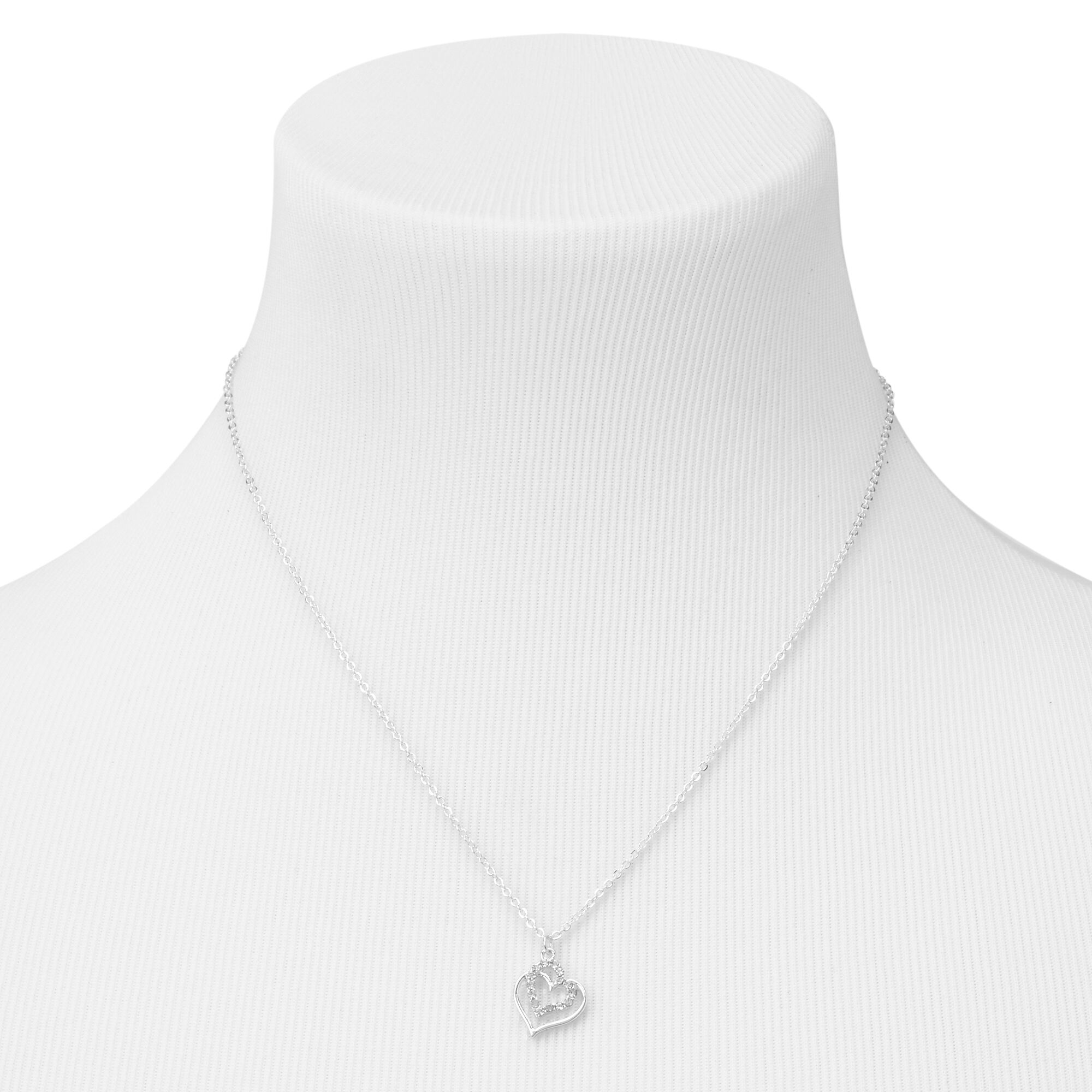 Silver Heart Jewelry Set - 3 Pack,