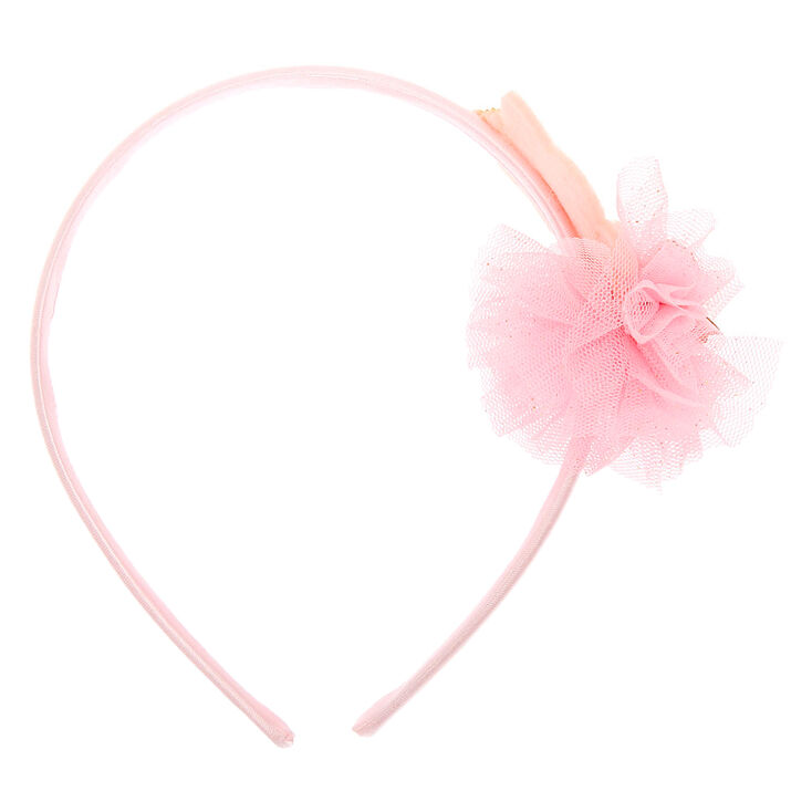 Claire's Club Ballerina Cat Headband - Pink | Claire's