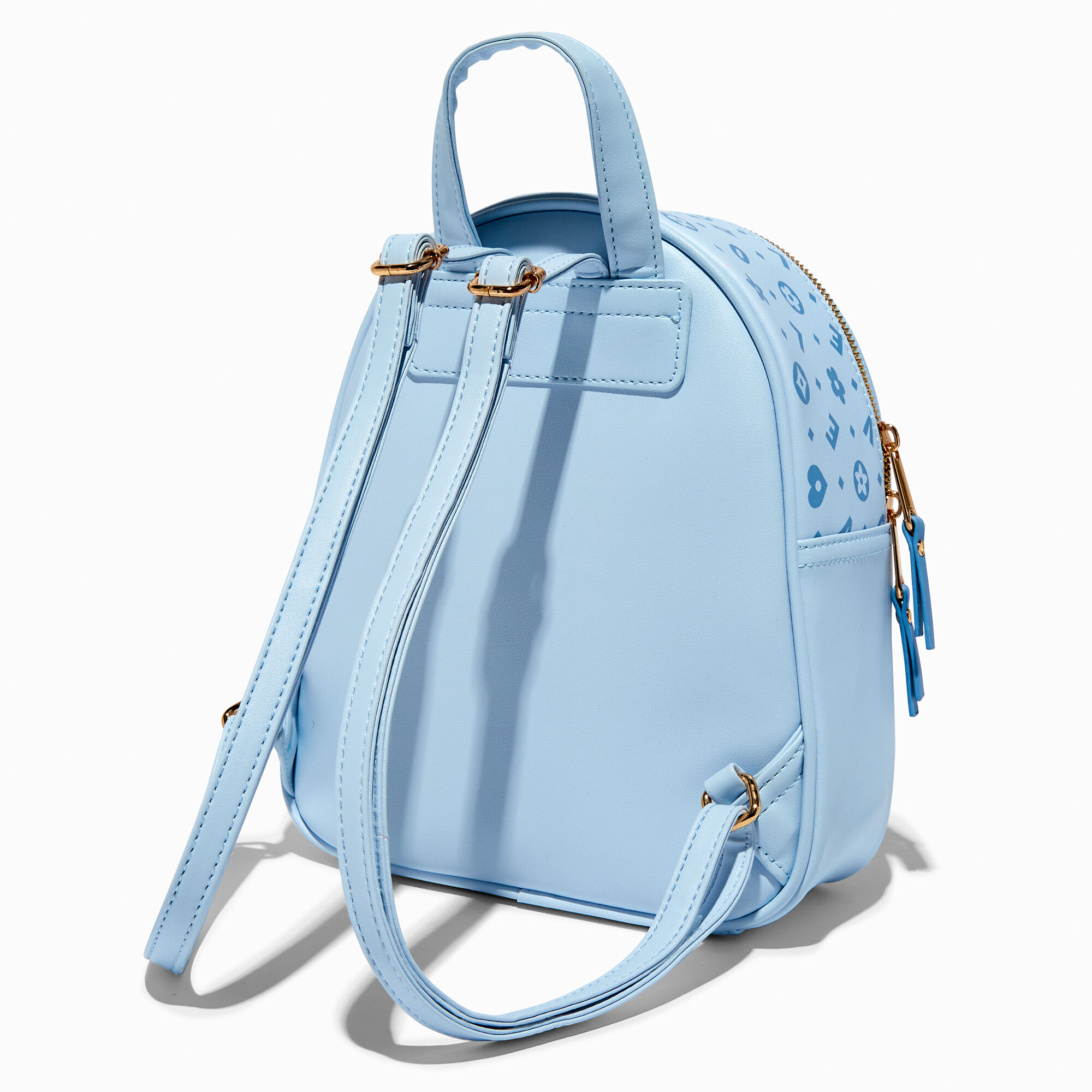 Blue Status Icons Small Backpack Claire s US