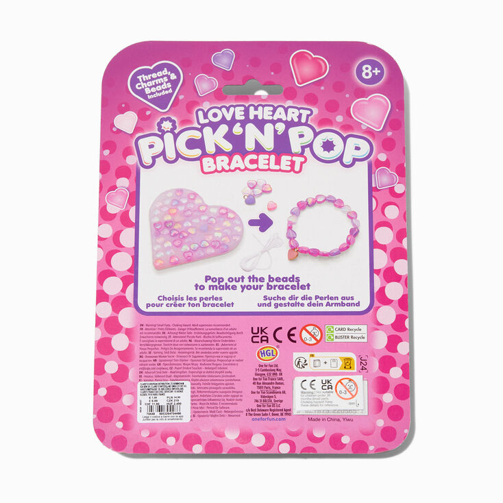 Love Heart Pick &#39;N&#39; Pop Bracelet - Styles Vary,