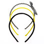Claire&#39;s Club Headbands - Black, 3 Pack,