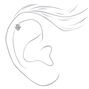 Silver Hamsa, Star, &amp; Eye Cartilage Stud Earrings - 3 Pack,