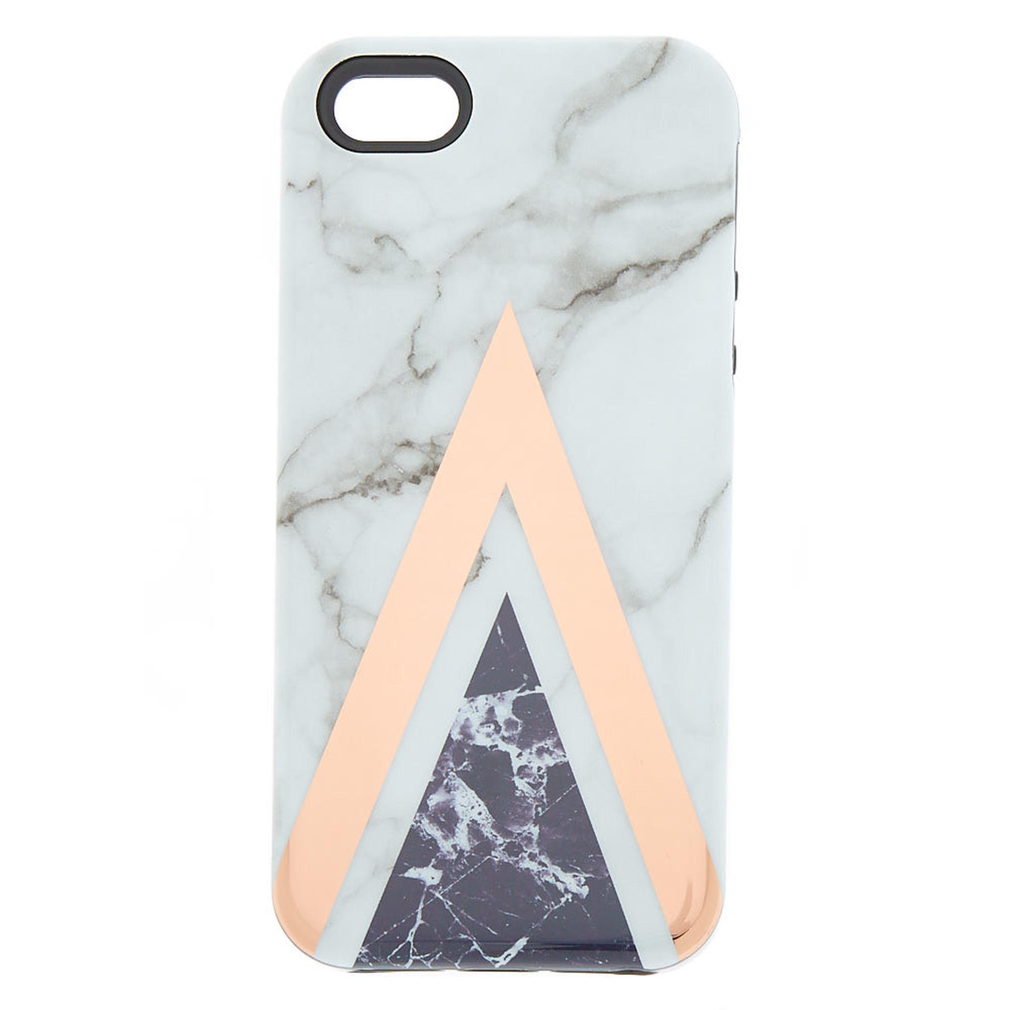 Geometric Marbled Protective Phone Case - Fits iPhone 6/7/8 Plus,