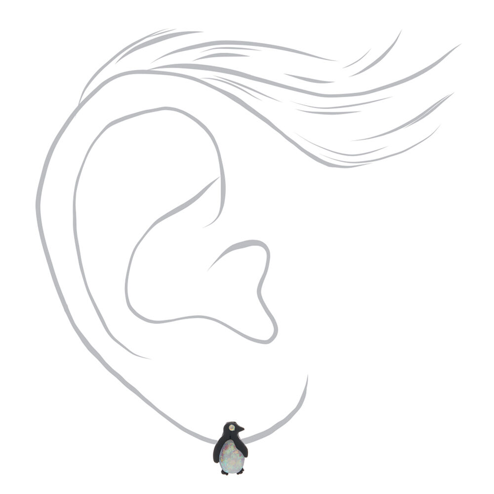 Penguin earrings claire's hot sale