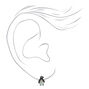 Iridescent Penguin Stud Earrings - Black,