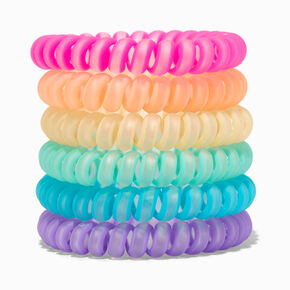 Claire&#39;s Club Matte Neon Coil Bracelets - 6 Pack,