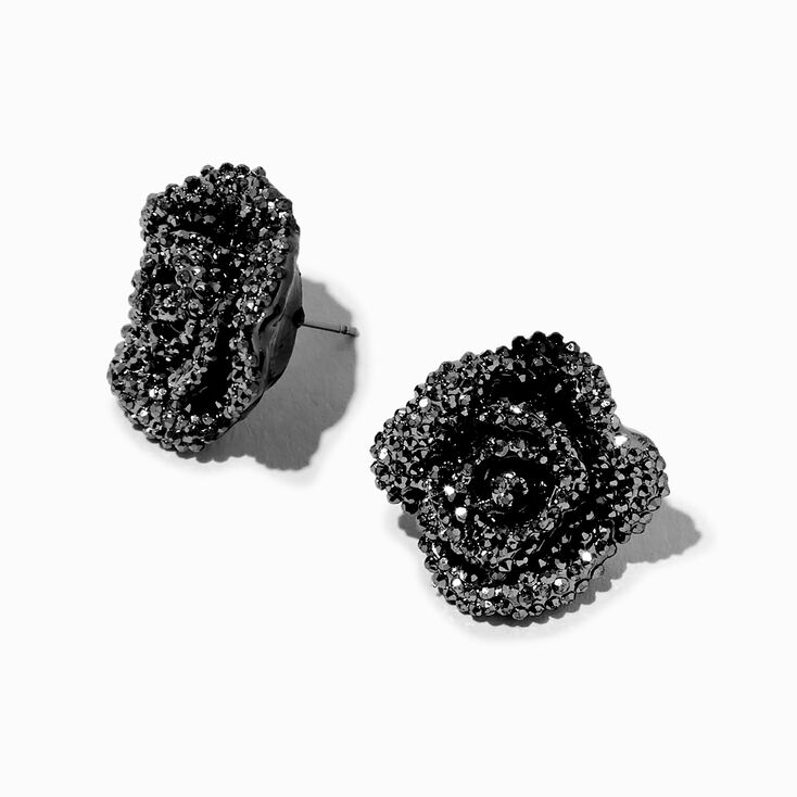 Clous d&#39;oreilles rose clout&eacute;e couleur h&eacute;matite,