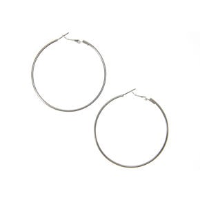 Silver 60MM Hoop Earrings,