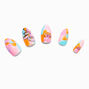 Multicolored Mushroom Stiletto Vegan Faux Nail Set &#40;24 Pack&#41;,