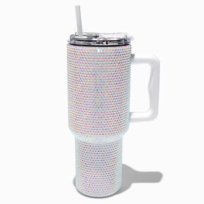 Iridescent Studded Stainless Steel Handled Tumbler,