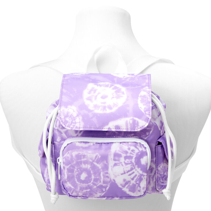Tie Dye Mini Backpack - Purple,