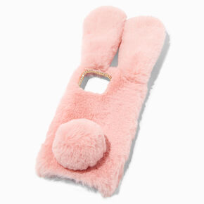 Furry Pink Bunny Protective Phone Case - Fits iPhone&reg; 13 Pro Max,