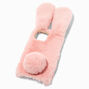 Furry Pink Bunny Protective Phone Case - Fits iPhone&reg; 13 Pro Max,