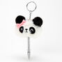 Stylo mini porte-cl&eacute;s panda - Blanc,