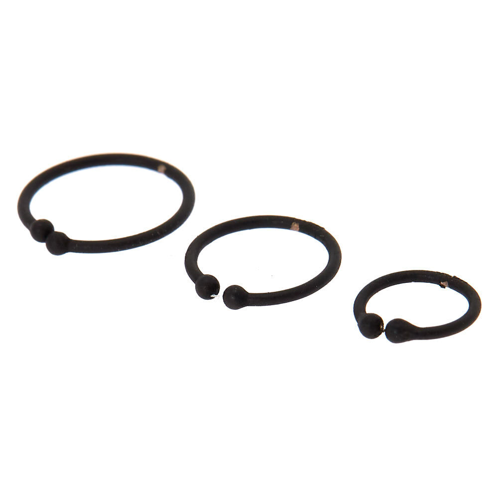 Matte black cheap nose ring