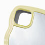 Yellow Trim Wavy Mirror Phone Case - Fits iPhone&reg; 15 Plus,