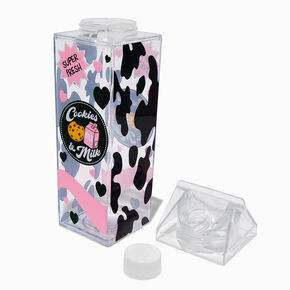 Milk &amp; Cookies Milk Carton Water Bottle,