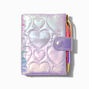 Purple Quilted Heart Mini Journal Notebook,