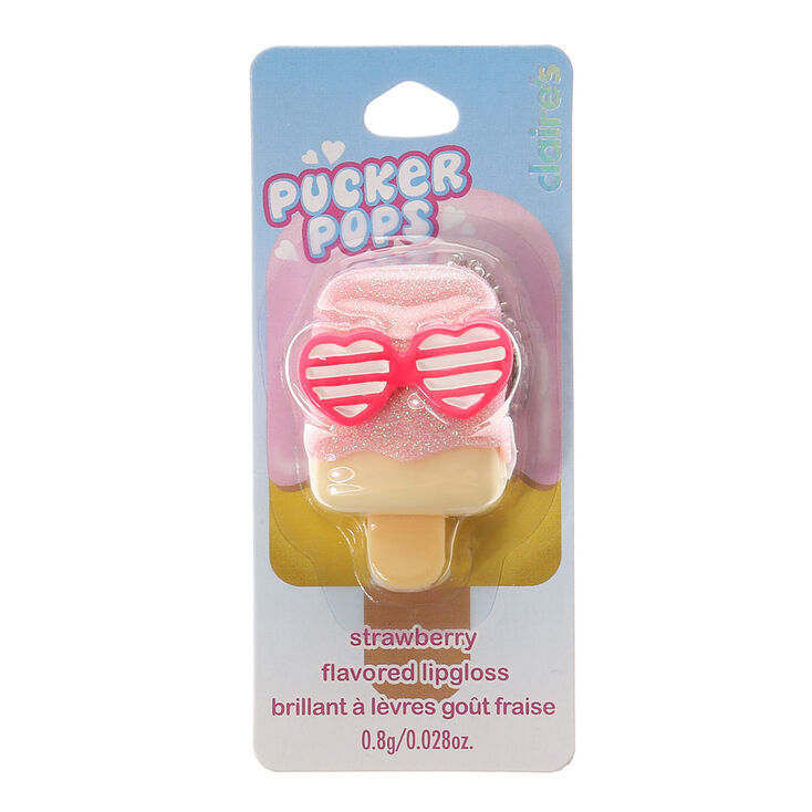 Pucker Pops Heart Glasses Lip Gloss - Strawberry,