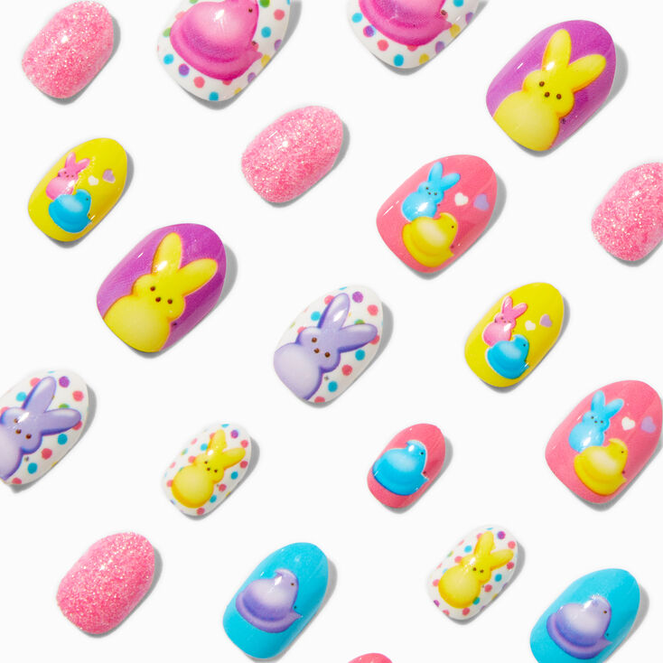 Peeps&reg; Easter Press On Faux Nail Set - 20 Pack,