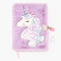Unicorn Shakey Furry Lock Diary,