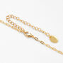 18ct Gold Plated Refined Paperclip Necklace,