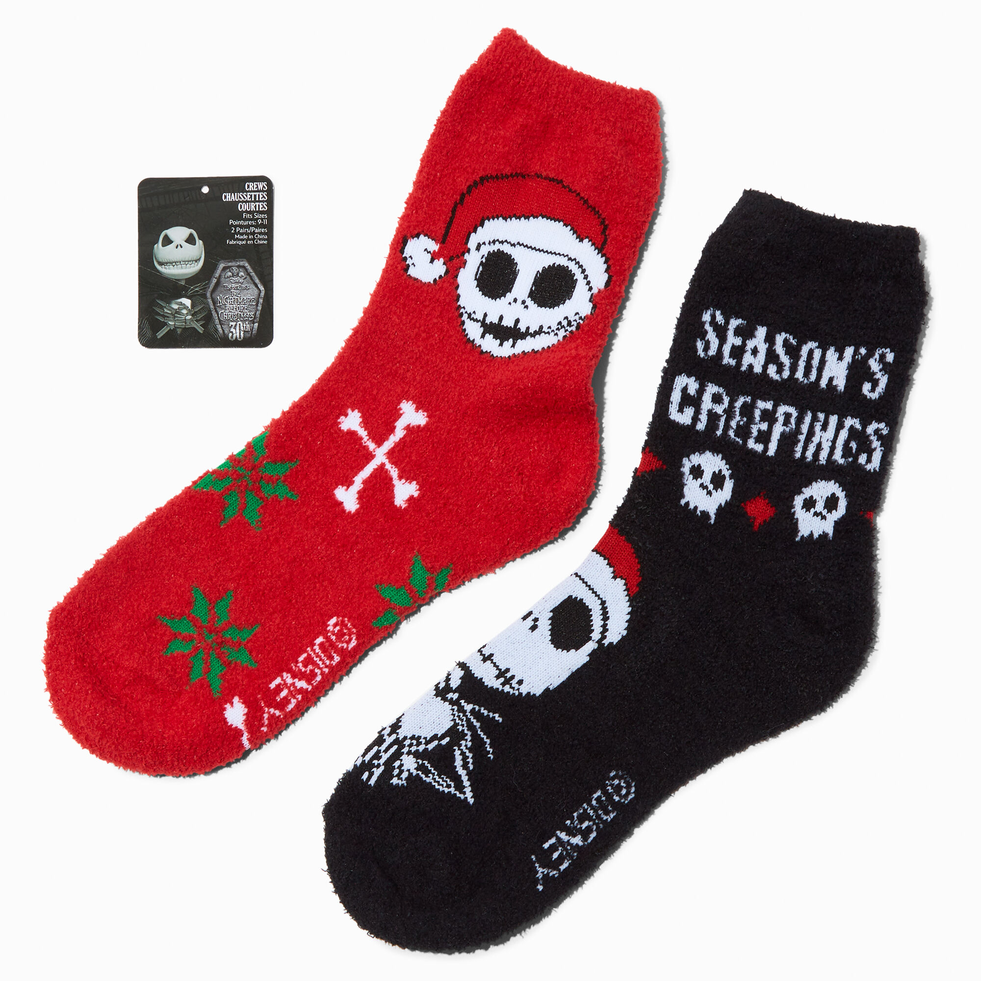 Nightmare before christmas fuzzy discount socks
