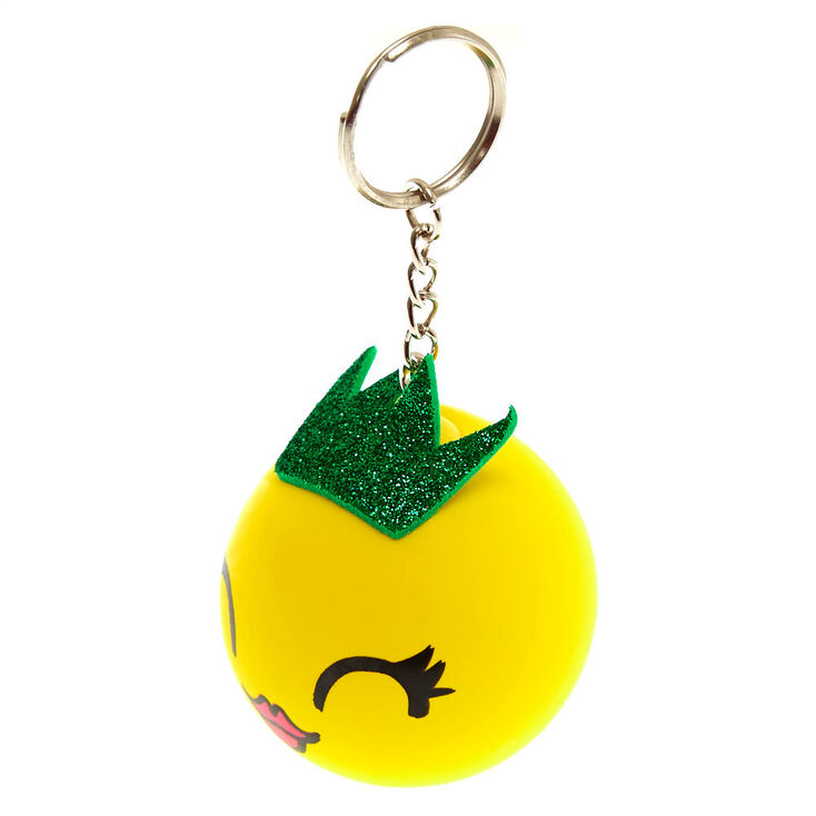 Porte-cl&eacute;s ananas avec balle anti-stress,