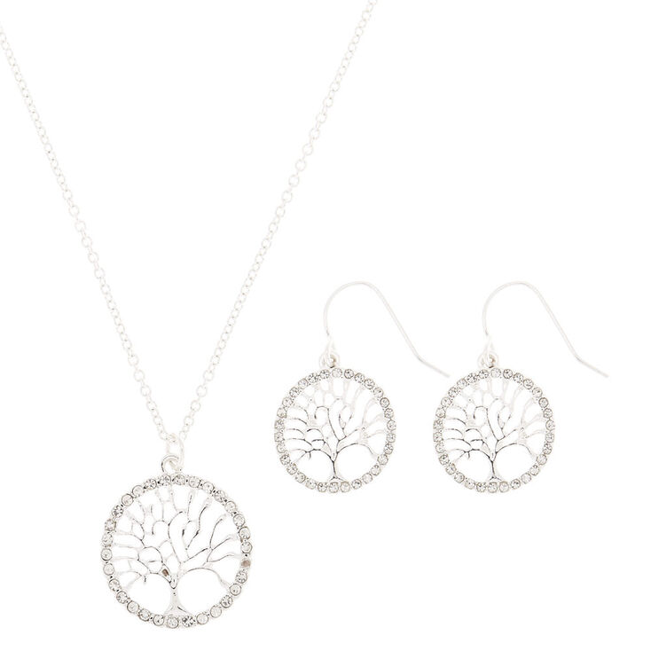 Silver Tree of Life Jewellery Set - 2 Pack,