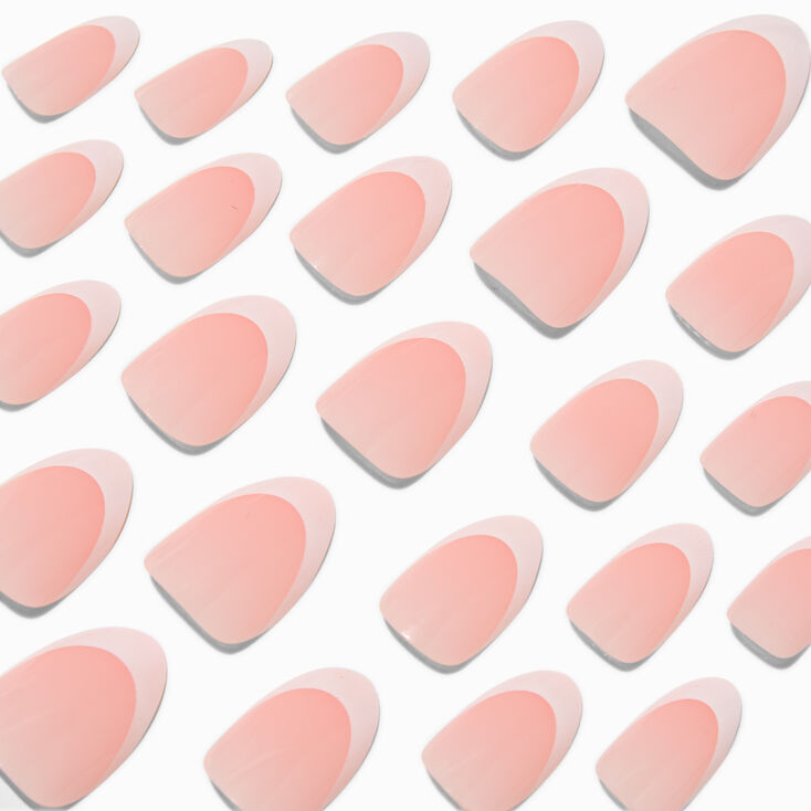 French Tip Squoval Vegan Faux Nail Set - 24 Pack,