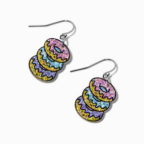 Sparkly Acrylic Donut Stack Drop Earrings,