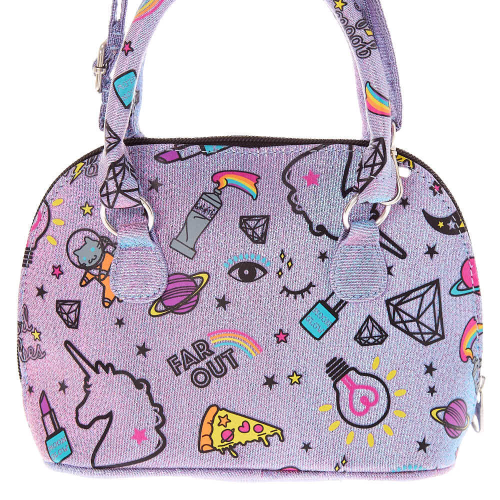 Sac à bandoulière violet « Unicorn PWR »,