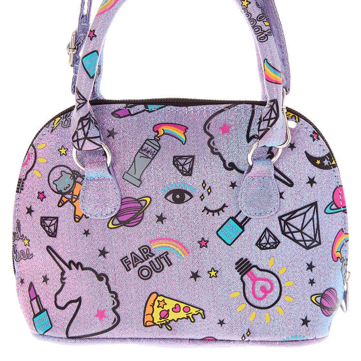 Sac &agrave; bandouli&egrave;re violet &laquo;&nbsp;Unicorn PWR&nbsp;&raquo;,