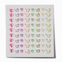 Rainbow Assorted Butterfly Hair Gems - 80 Pack,