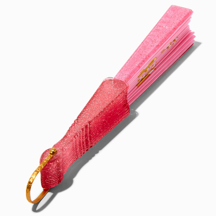 Pink &quot;Happy Birthday&quot; Folding Fan,