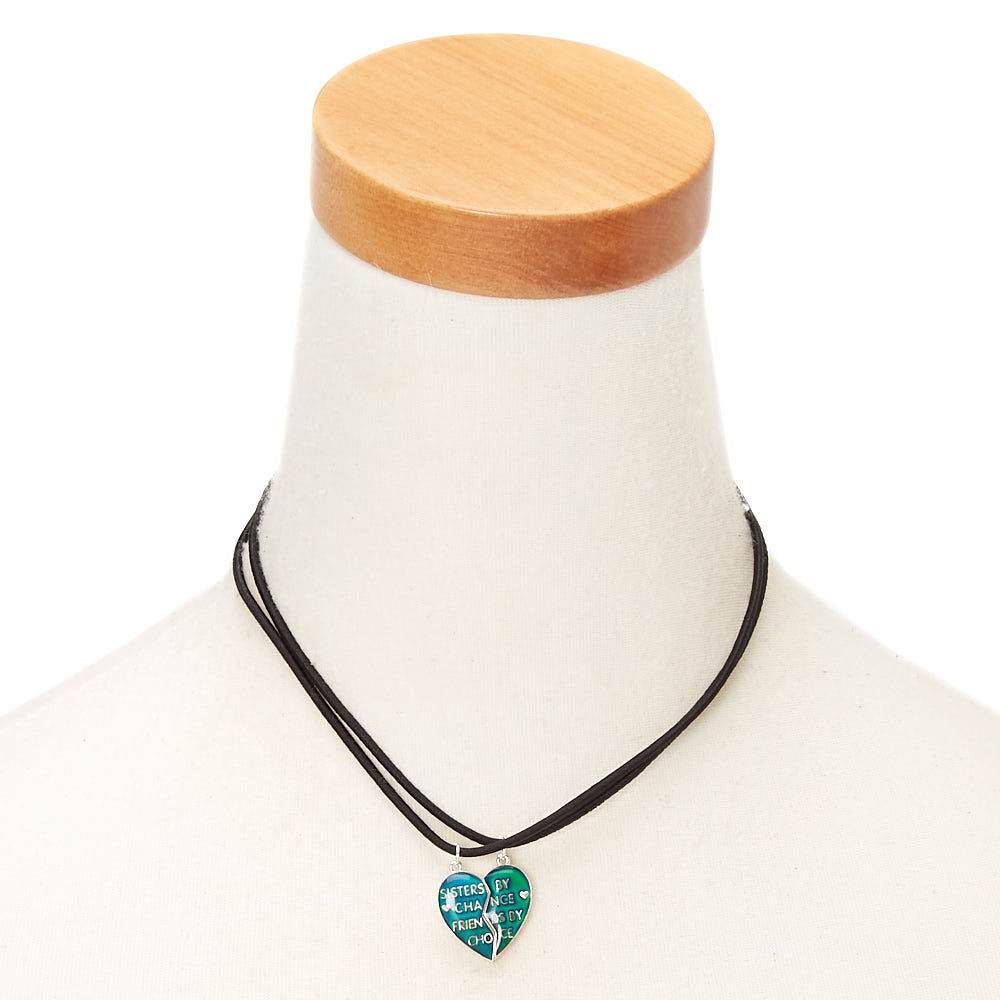 Sisters by chance best sale friends by choice necklace
