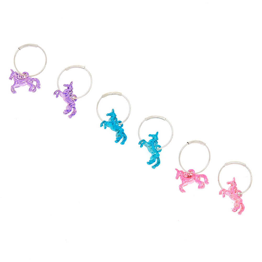 Unicorn hoop earrings on sale