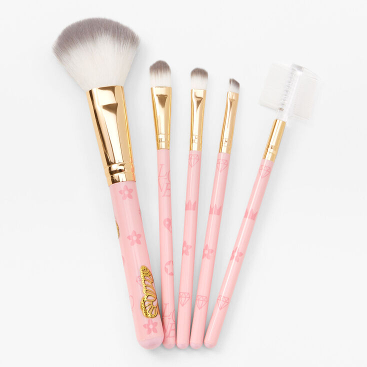 Pink Butterfly Makeup Brushes - 5 Pack,