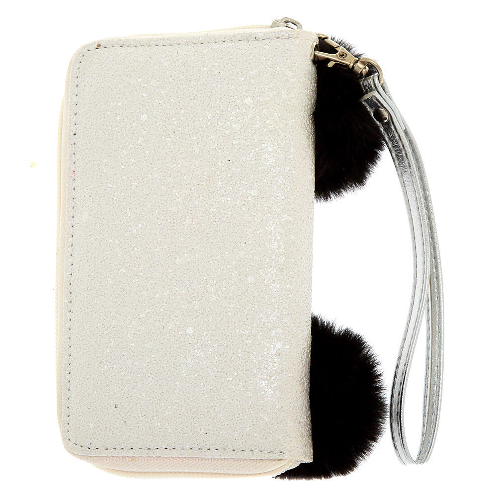 Paige the Panda Wristlet - White,