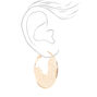 Gold-tone 40mm Delicate Filigree Hoop Earrings,