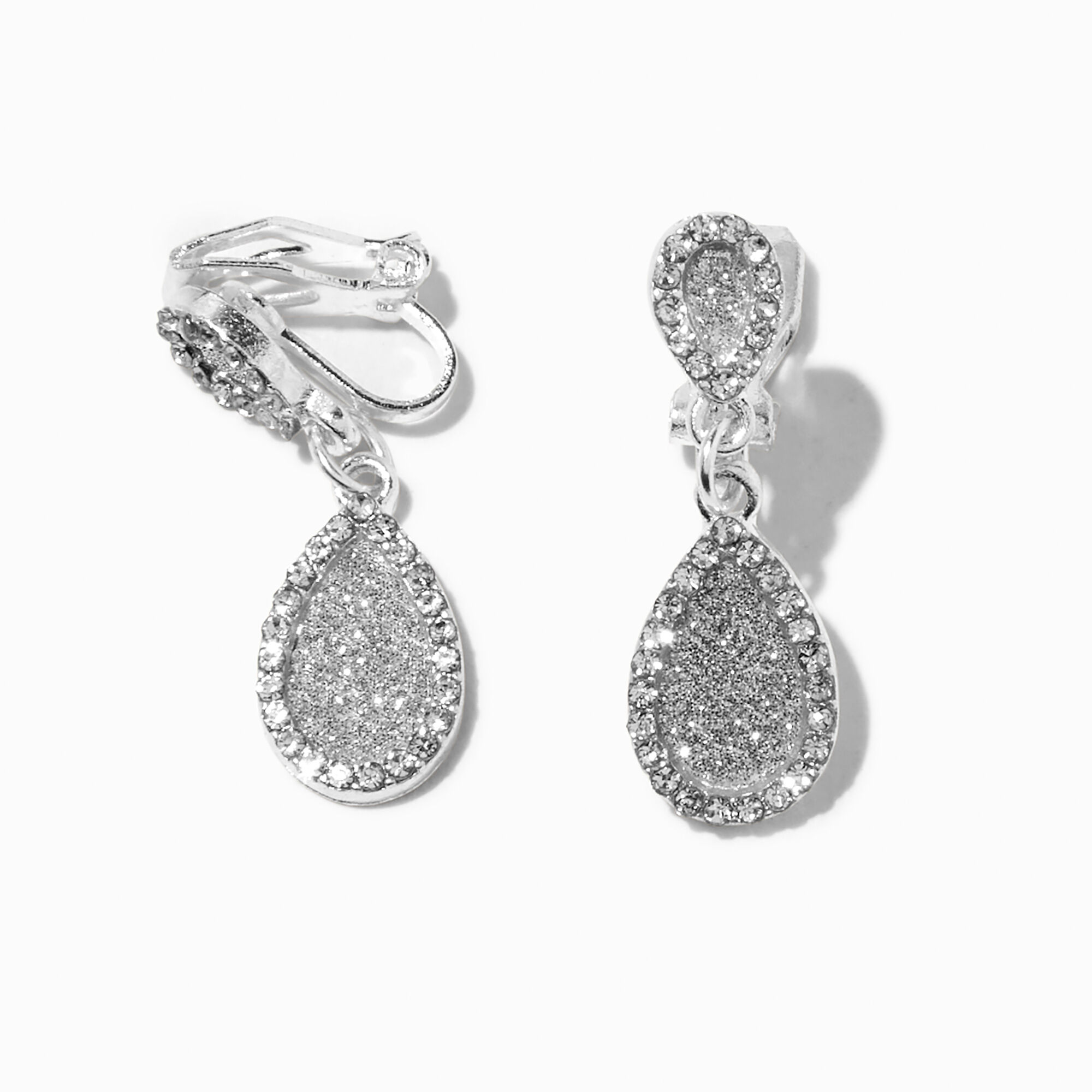 Fake diamond earrings claire's clearance