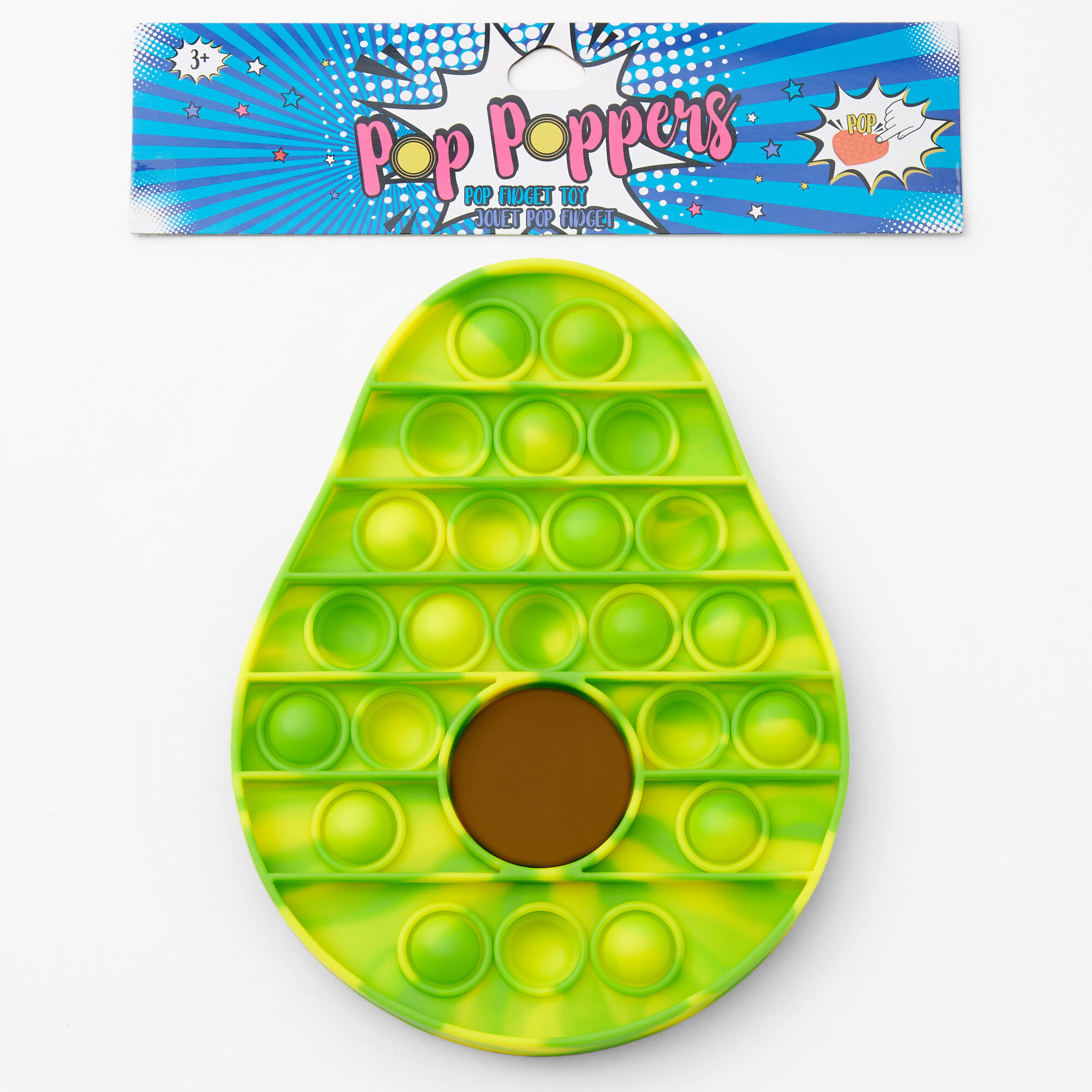 Pop Poppers Avocado Fidget Toy Green Claire S Us