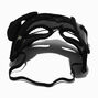 Masque de chat noir avec strass iridescents,