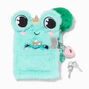 Claire&#39;s Club Frog Mini Plush Lock Diary,