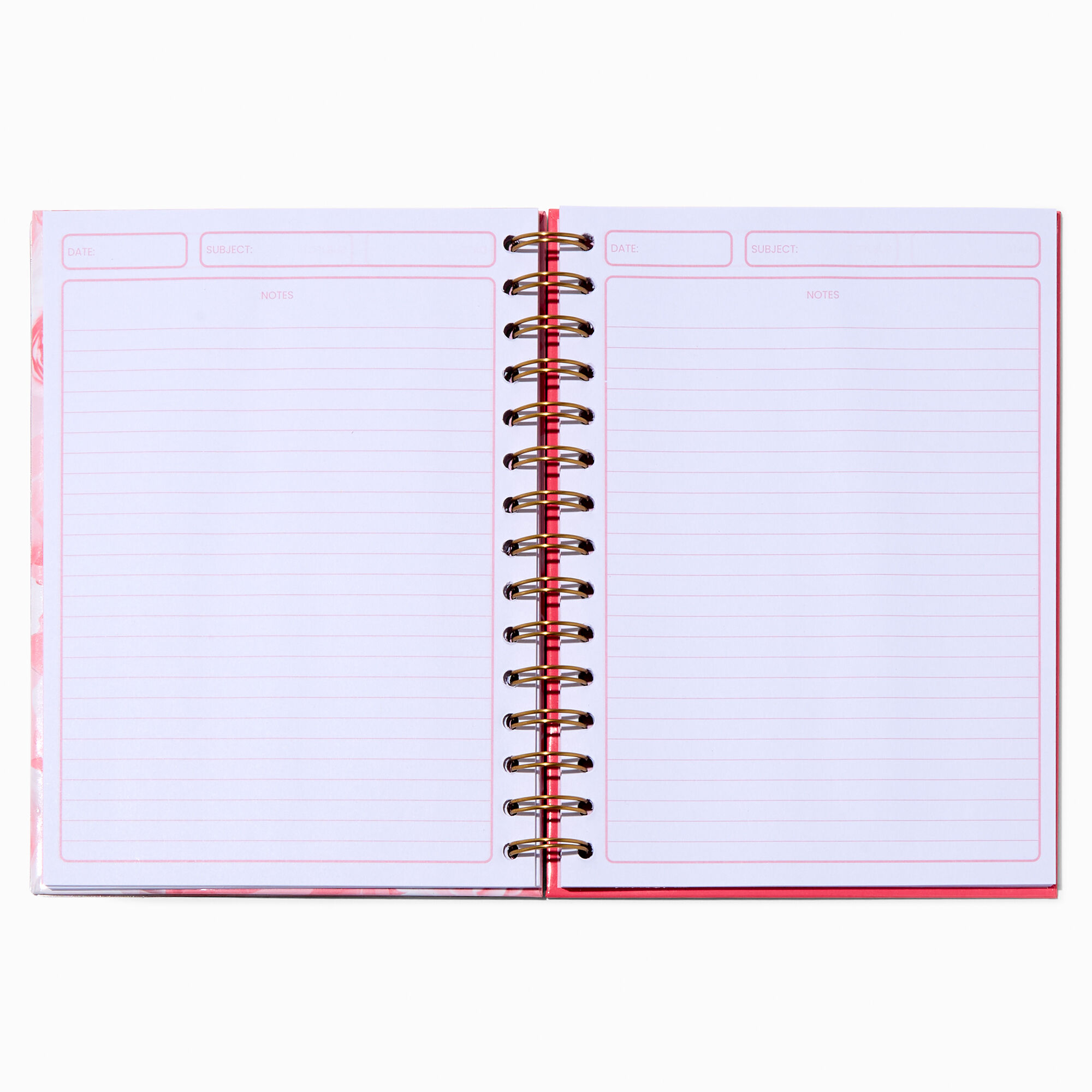 Cahier à spirales floral rose « Enjoy The Little Things »,