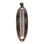 Pince &agrave; cheveux banane &agrave; motif &eacute;caille de tortue - Marron,