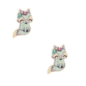 Trixie the Fox Stud Earrings - Mint,