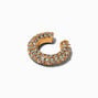 Gold-tone Crystal Pav&eacute; Chunky Ear Cuff ,