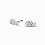 Cubic Zirconia Marquise Trio Stud Earrings,