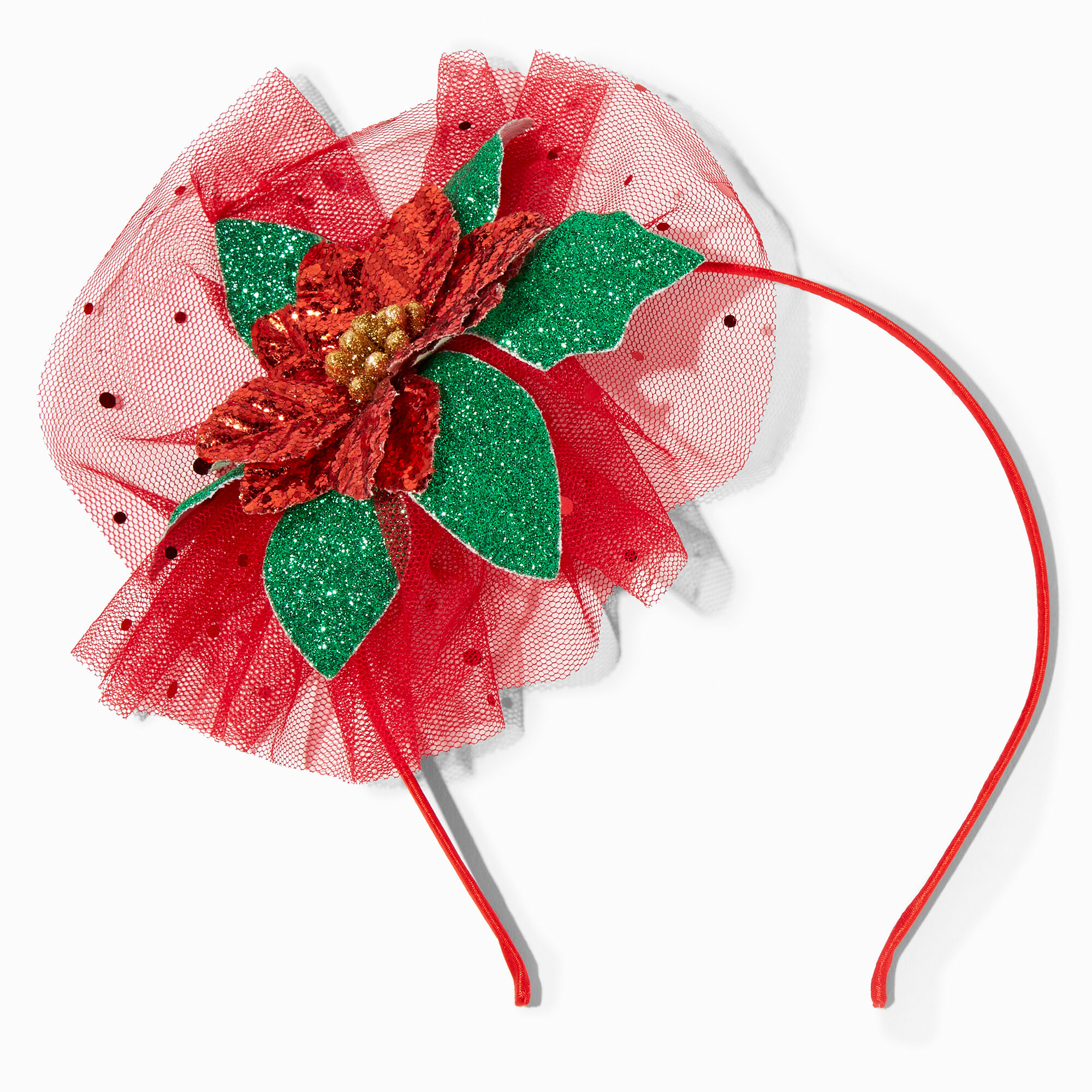 Christmas Poinsettia Headband,